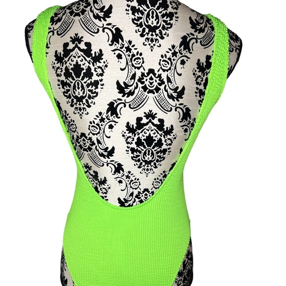 Neon Green Sexy Bathing Suit - Picture 3 of 12